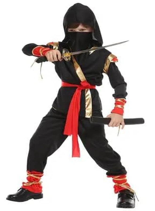 Fancy Agents Polyester Halloween Costume For Kids |Vampire Robe Fancy Dress |Ninja Dress For Kids| Ninja &Robe Halloween Dress For Kid On Theme Party, Role Play, Halloween (6-8 Years), Multicolor - Image 2